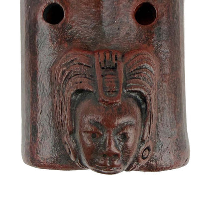 Native American Wet-tuned Harmonic Clay Flute in G, by Nash Tavewa 