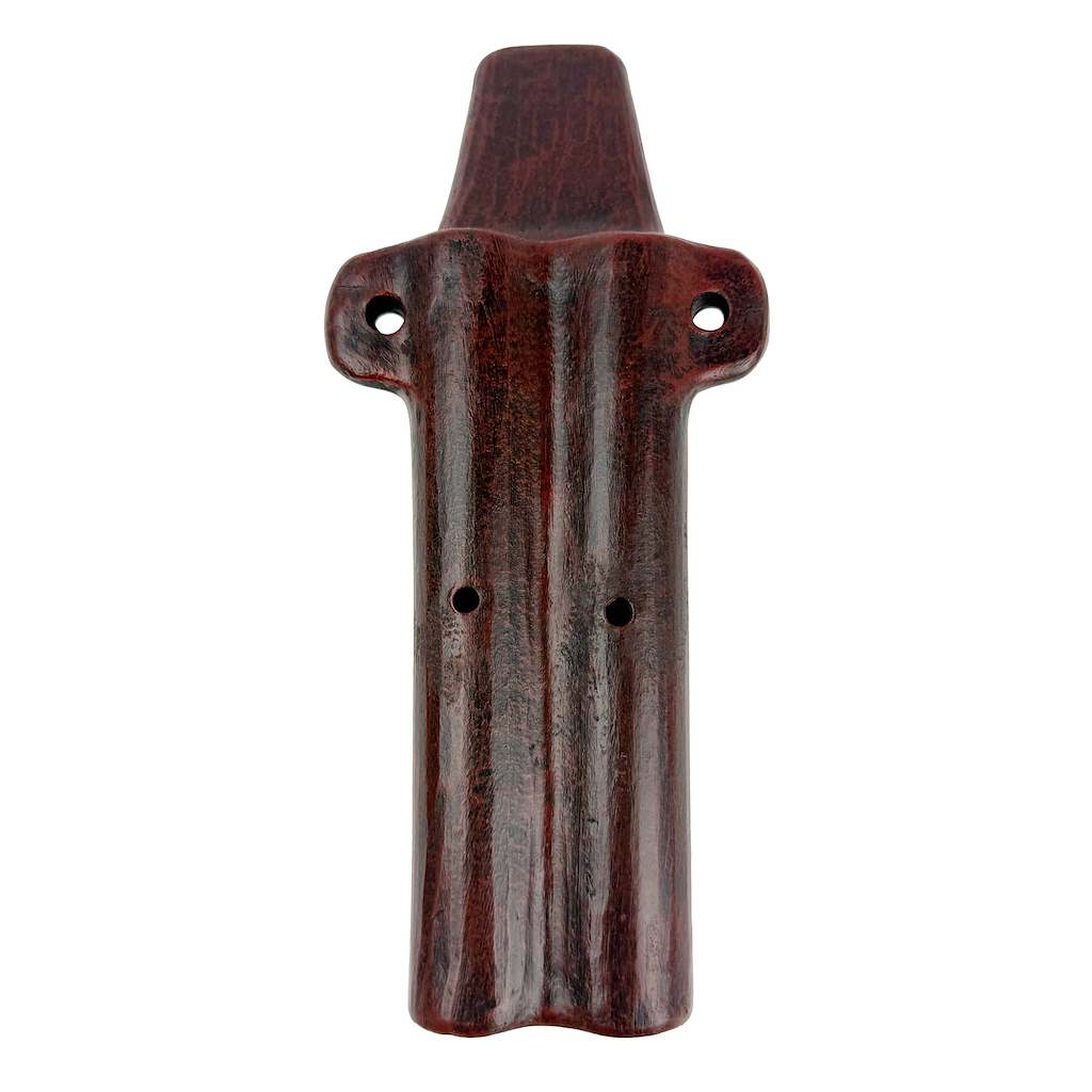 Native American Wet-tuned Harmonic Clay Flute in G, by Nash Tavewa 