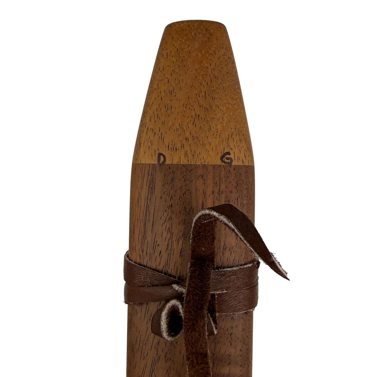 Native American Harmony Double Flute in G minor and D minor by Nash Tavewa, Peruvian Black Walnut with Acacia Mouthpiece 
