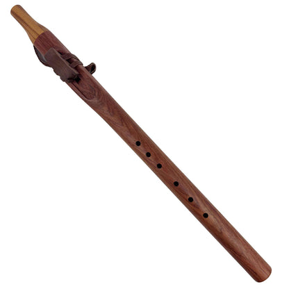 Native American Flute in F Minor by Nash Tavewa, Bubiga with Zebrawood Mouthpiece 