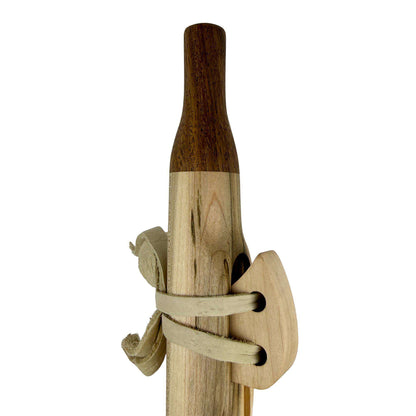 Native American Flute in A Minor by Nash Tavewa, Maple with Acacia Mouthpiece 