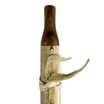 Native American Flute in A Minor by Nash Tavewa, Maple with Acacia Mouthpiece 