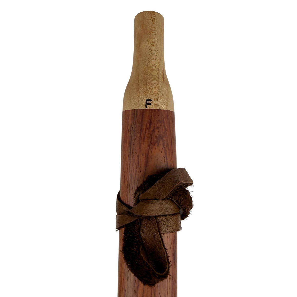 Native American Flute in F Minor by Nash Tavewa, Bubinga with Quilted Maple Mouthpiece 