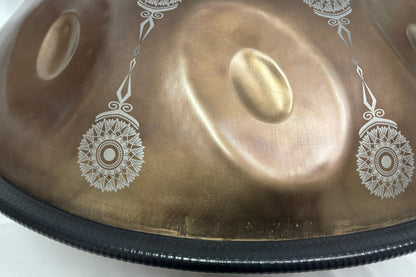 Handpan in "D Celtic Minor" tuning, 9 notes, *Blemished* 