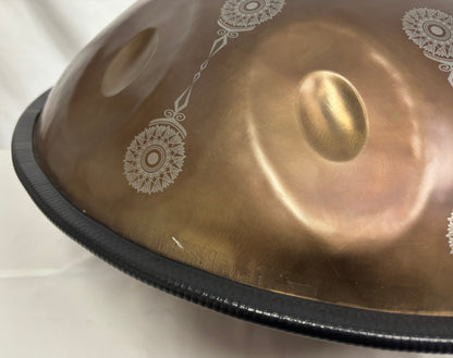 Handpan in "D Celtic Minor" tuning, 9 notes, *Blemished* 