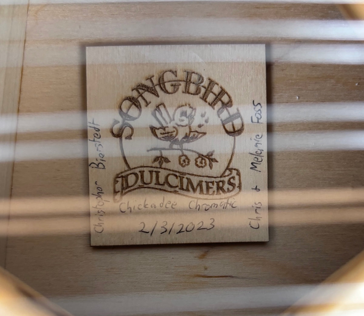 Songbird 14/13/8 Chickadee Chromatic Hammered Dulcimer Package, *Pre-owned