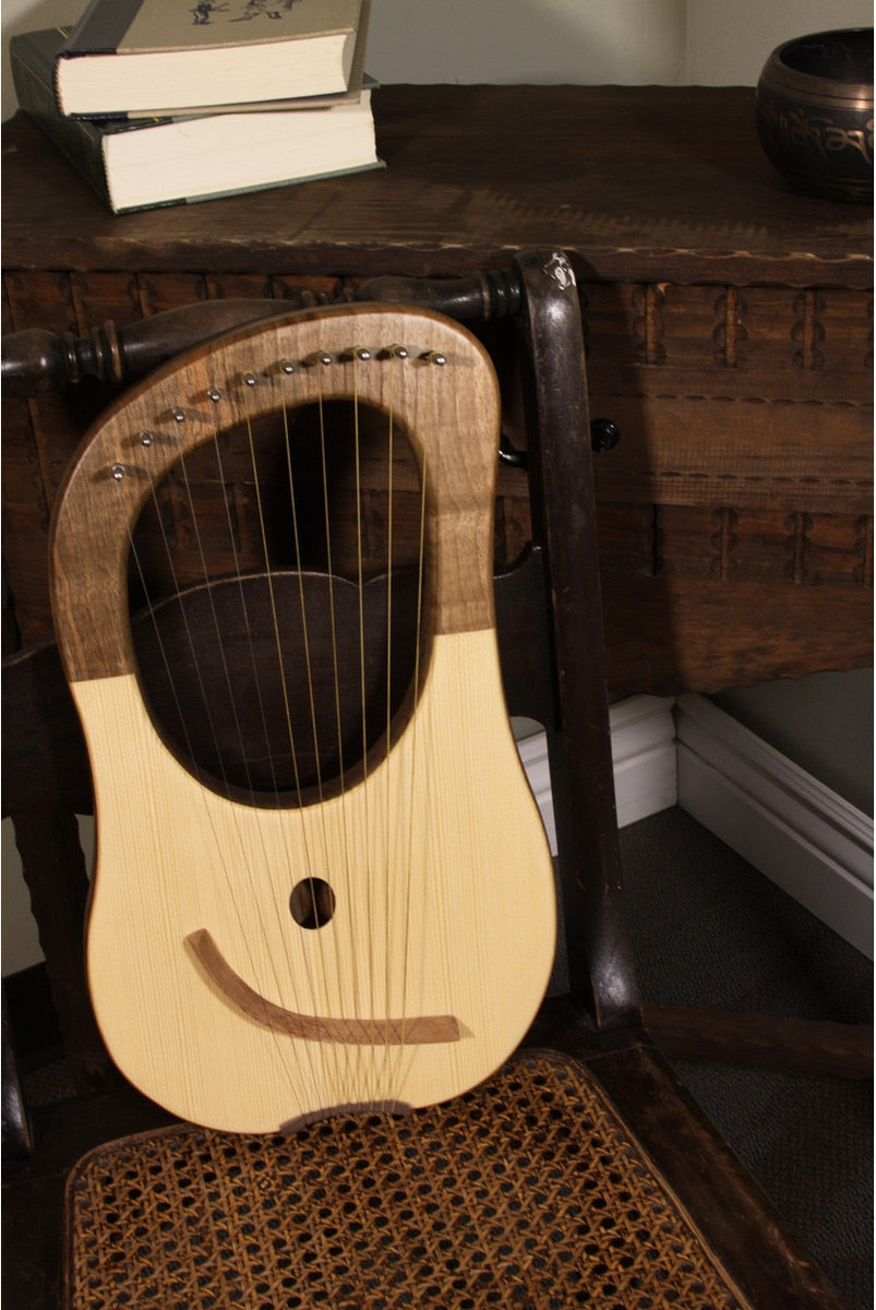 Lyre Harp, 10 String, Walnut