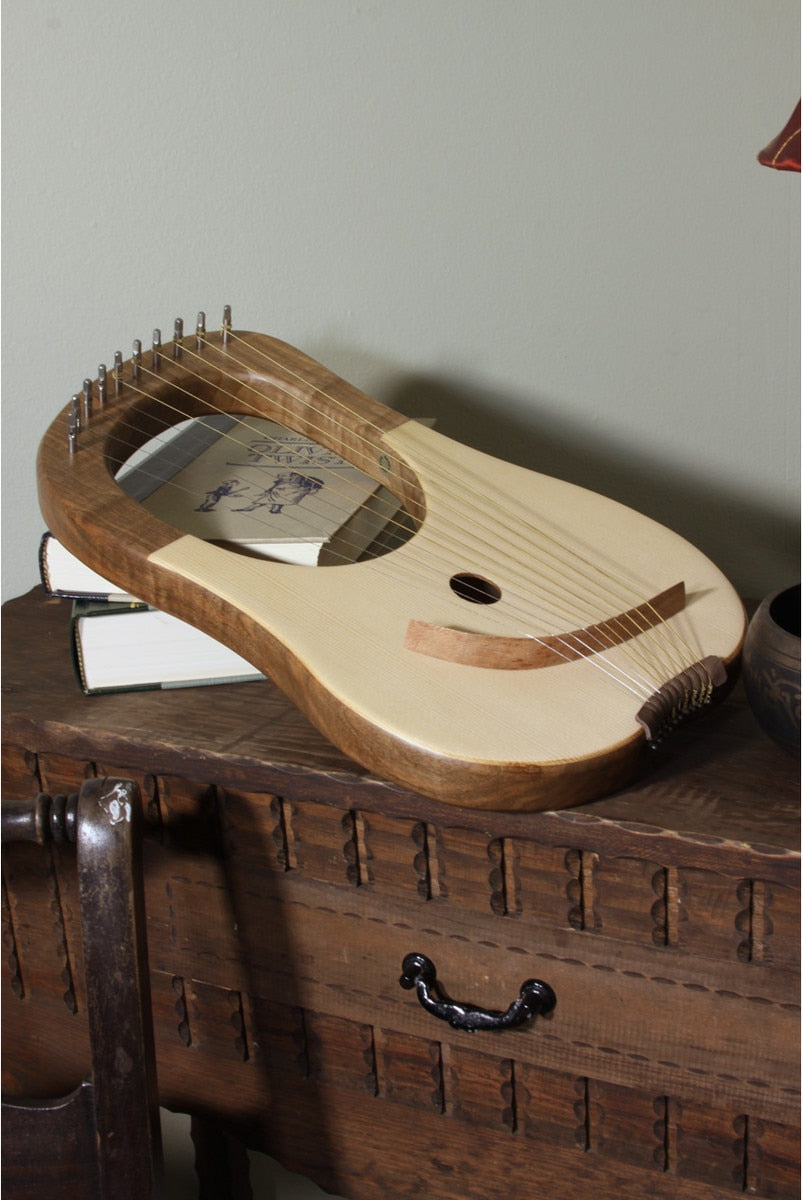 Lyre Harp, 10 String, Walnut