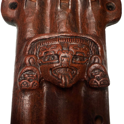 Native American Ceramic Triple Harmony Flute (F, G# C), by Nash Tavewa 