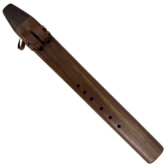 Native American Drone Flute in F minor by Nash Tavewa, Peruvian Black Walnut with Wenge Mouthpiece