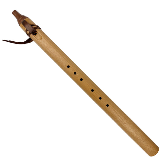 Native American Flute in Low A Minor, 432 Hz., by Nash Tavewa, Cherry with Walnut Mouthpiece