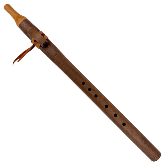Native American Flute in F Minor by Nash Tavewa, Peruvian Black Walnut with Cherry Mouthpiece