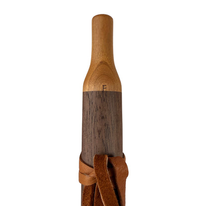 Native American Flute in F Minor by Nash Tavewa, Peruvian Black Walnut with Cherry Mouthpiece