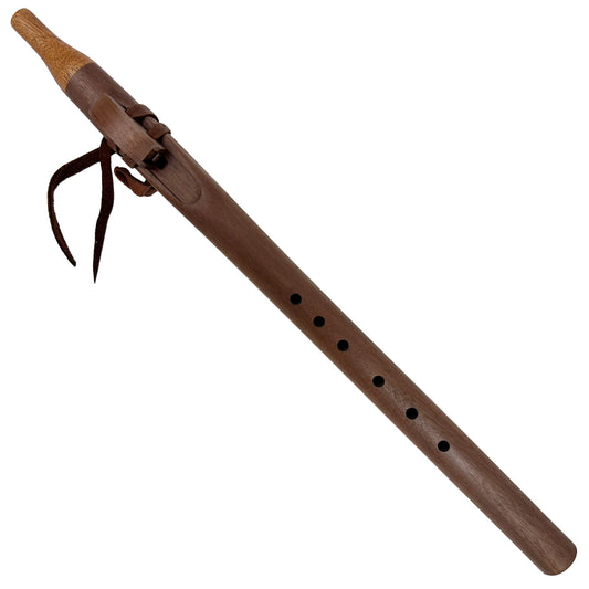 Native American Flute in F Minor by Nash Tavewa, Peruvian Black Walnut with Mahogany Mouthpiece