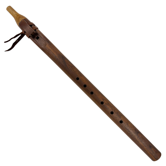 Native American Flute in D minor by Nash Tavewa, Peruvian Black Walnut with Acacia Mouthpiece