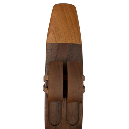 Native American Drone Flute in A minor by Nash Tavewa, Peruvian Black Walnut with Cherry Mouthpiece