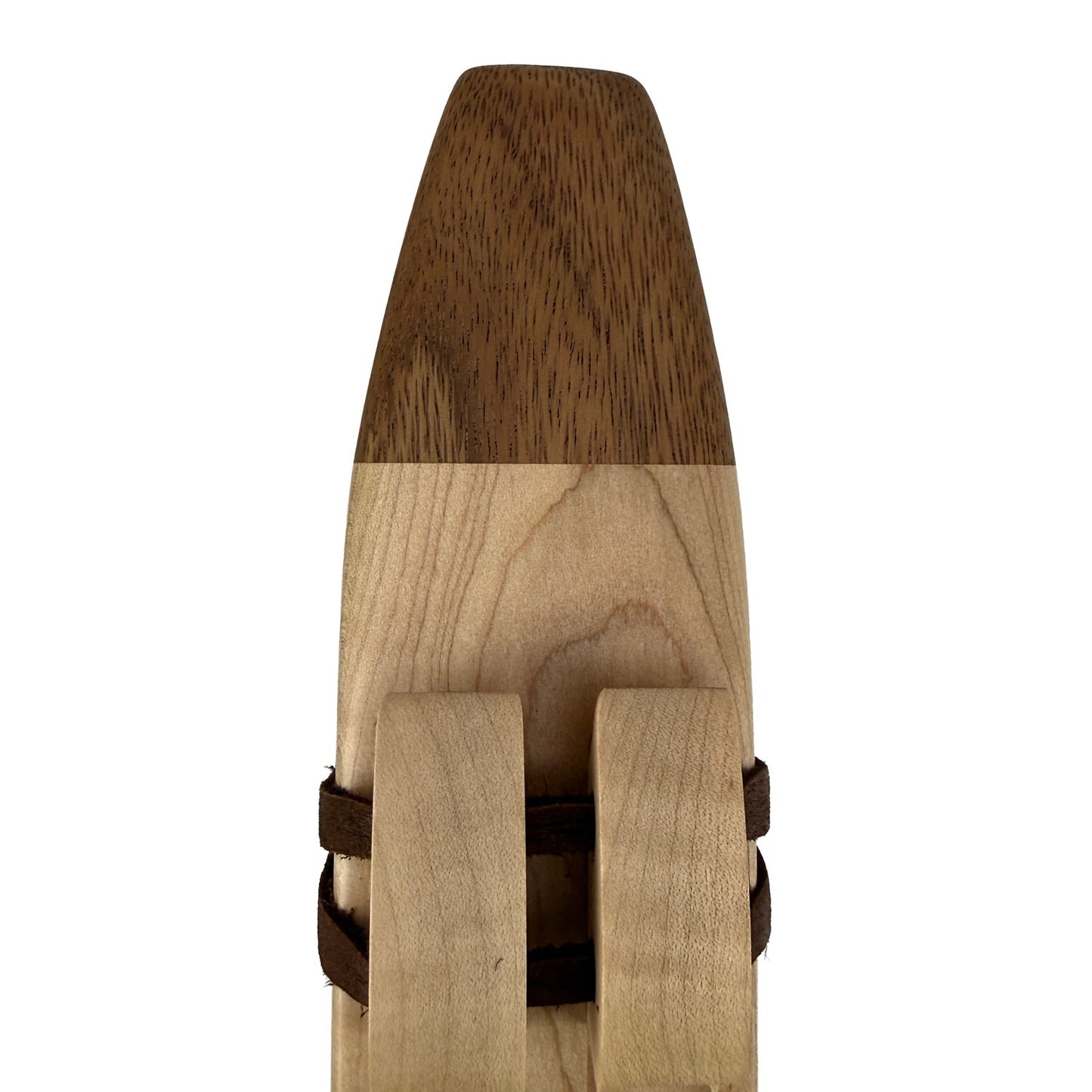Native American Drone Flute in G minor by Nash Tavewa, Curly Maple with Acacia Mouthpiece 