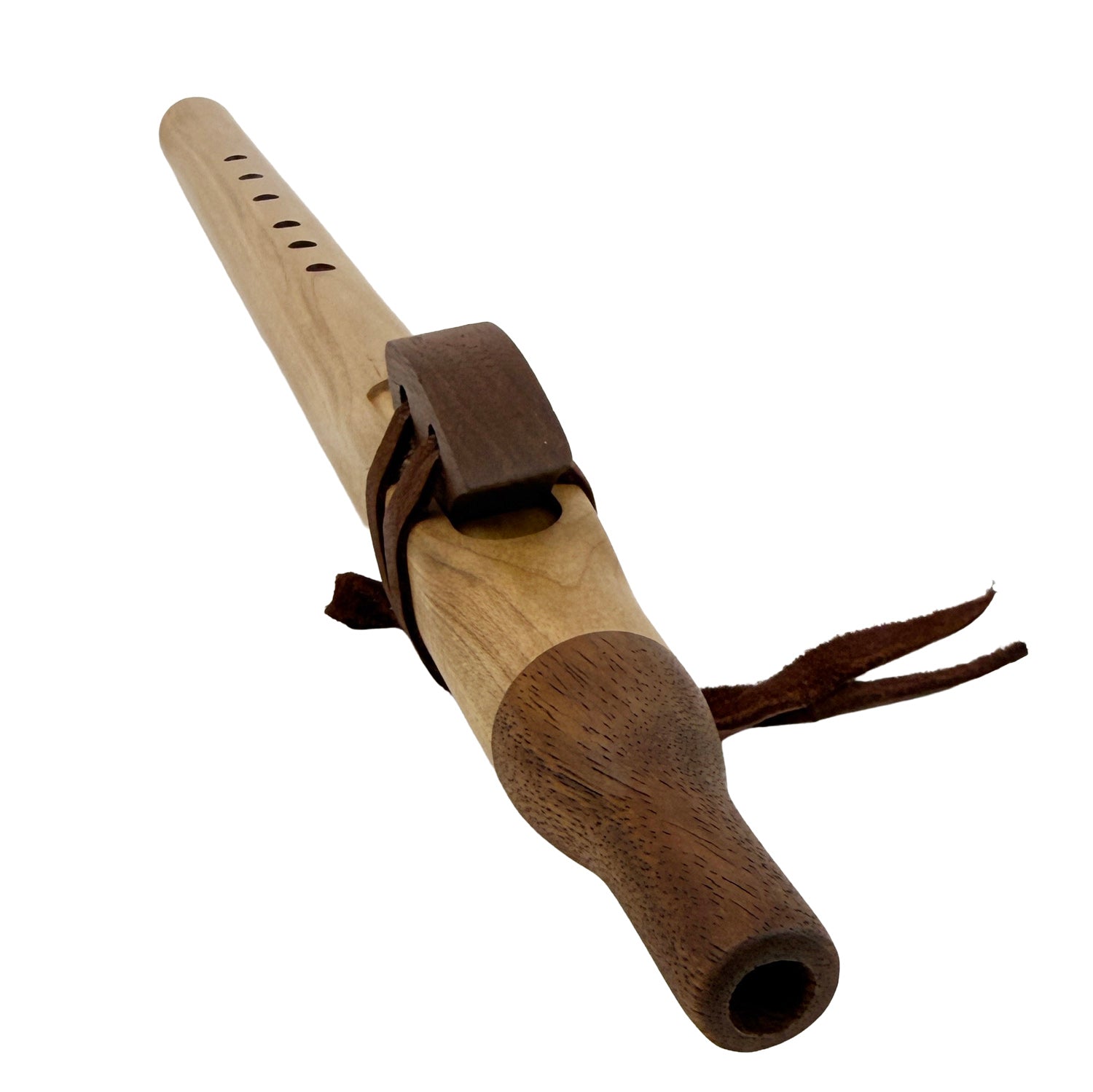 Native American Flute in F Minor by Nash Tavewa, Maple with Acacia Mouthpiece 