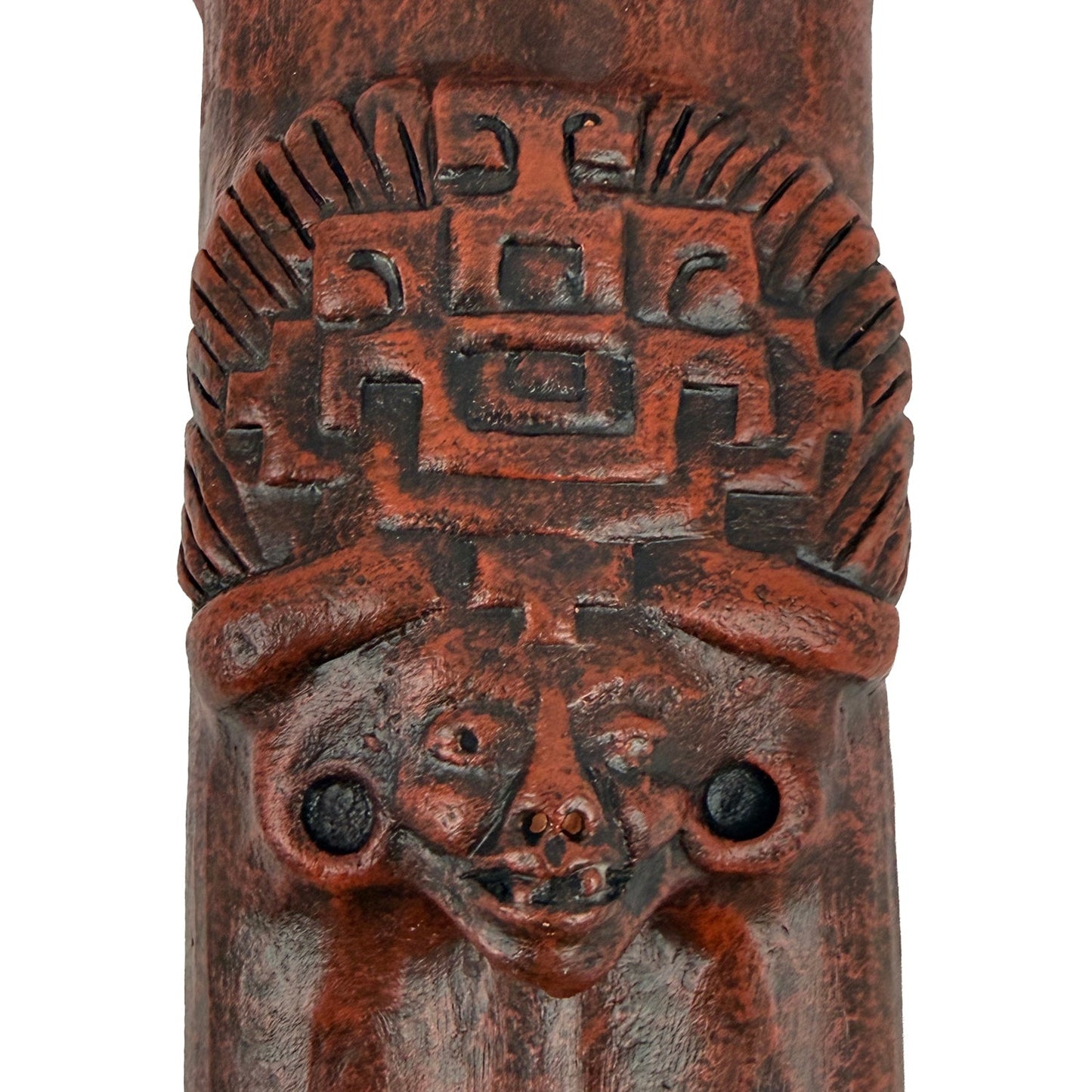 Native American Teotihuacan Harmony Clay Flute in G and D,  by Nash Tavewa 