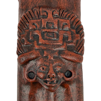 Native American Teotihuacan Harmony Clay Flute in G and D,  by Nash Tavewa 