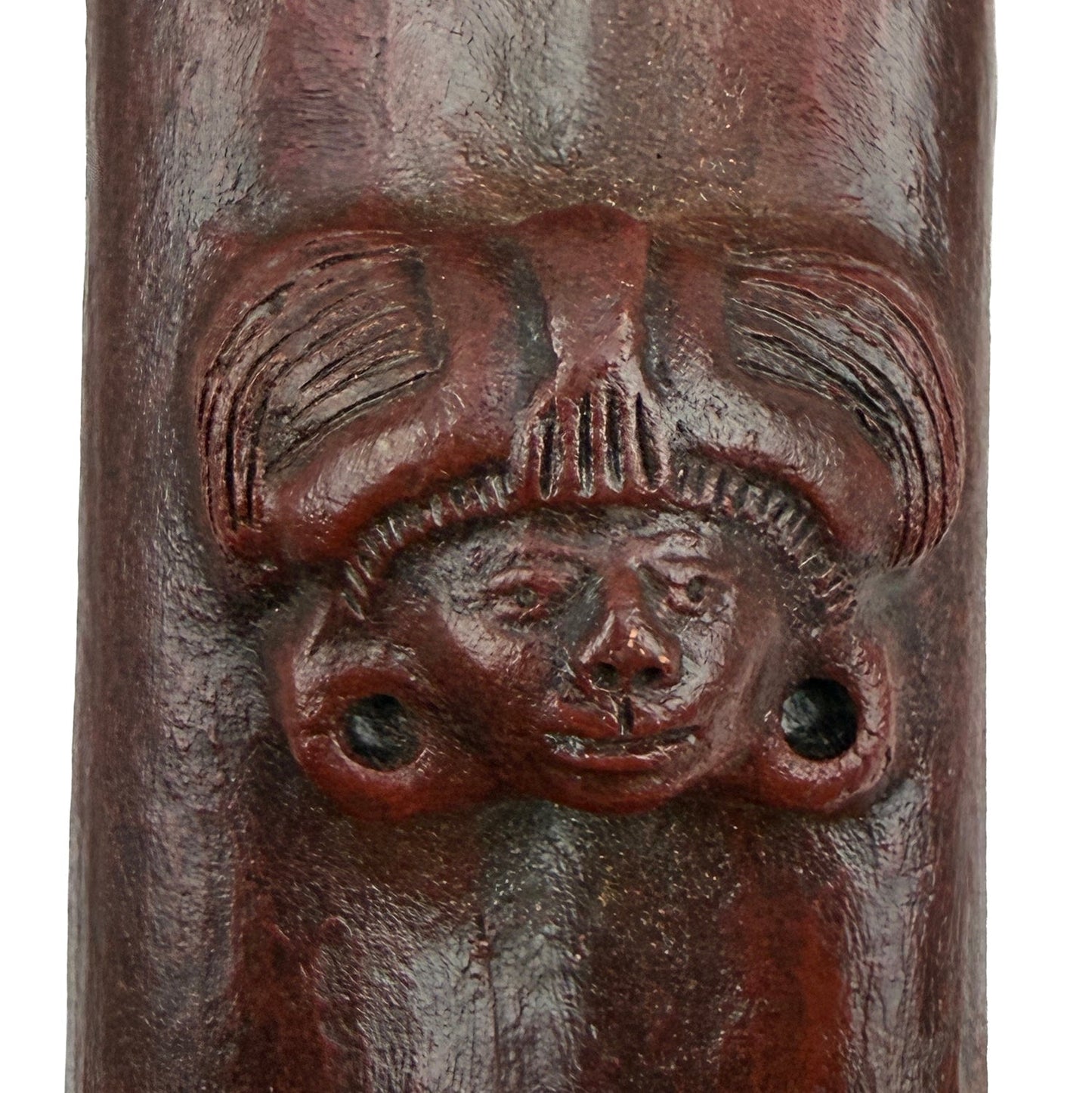 Native American Teotihuacan Harmony Clay Flute in G and D,  by Nash Tavewa 