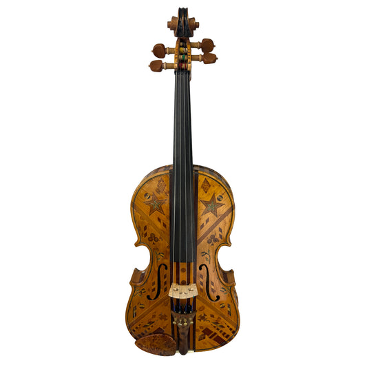 Handmade Matchstick Fiddle by F. Potter 