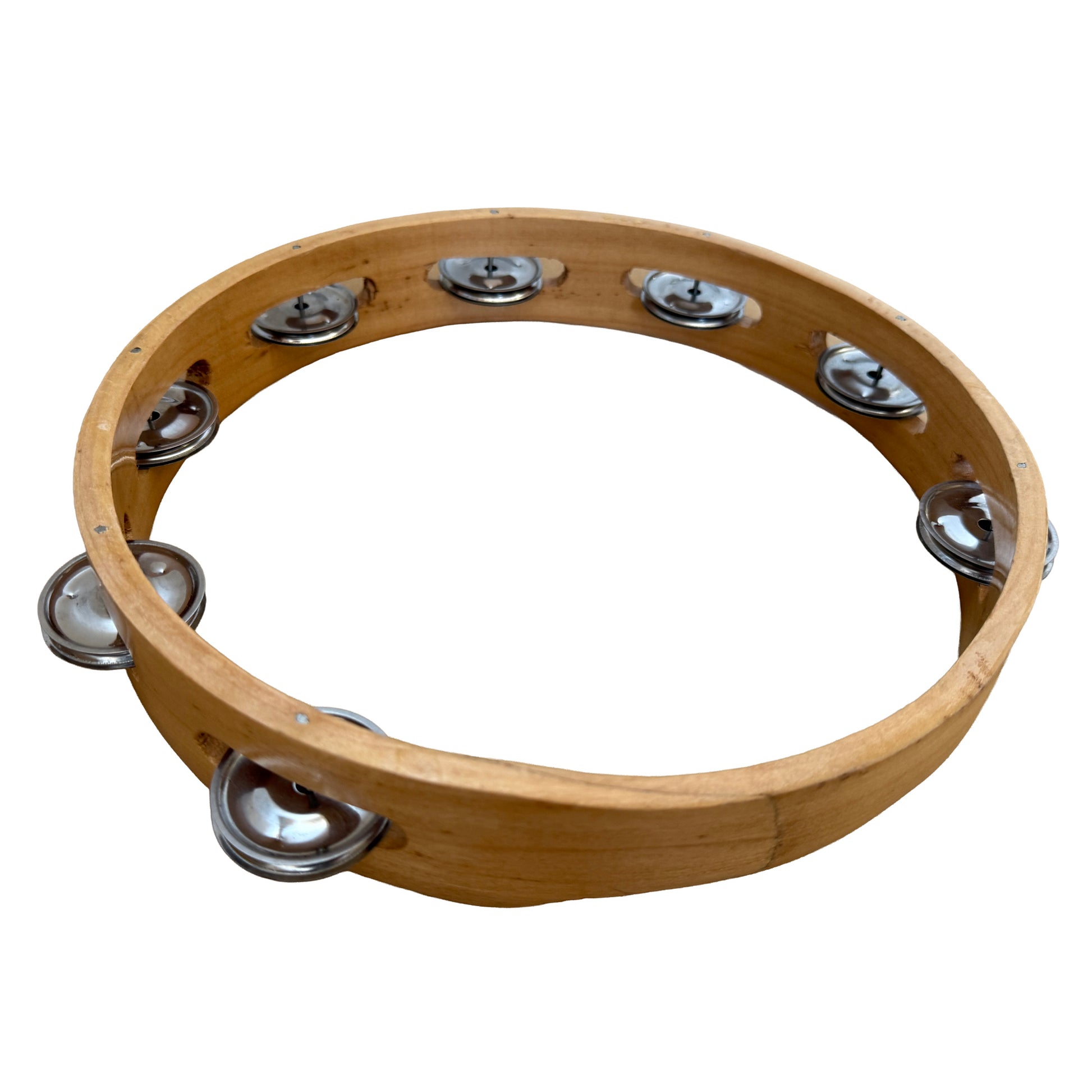 Headless 10" Tambourine, Single Row 