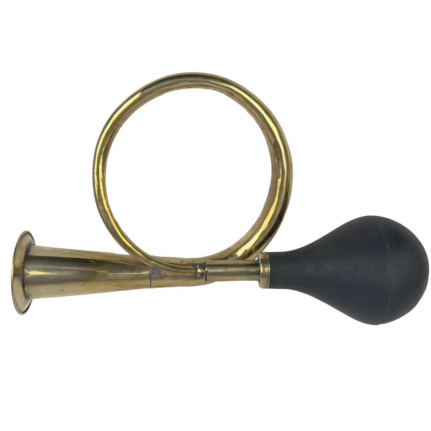 Brass Circular Bulb Horn, 14" 