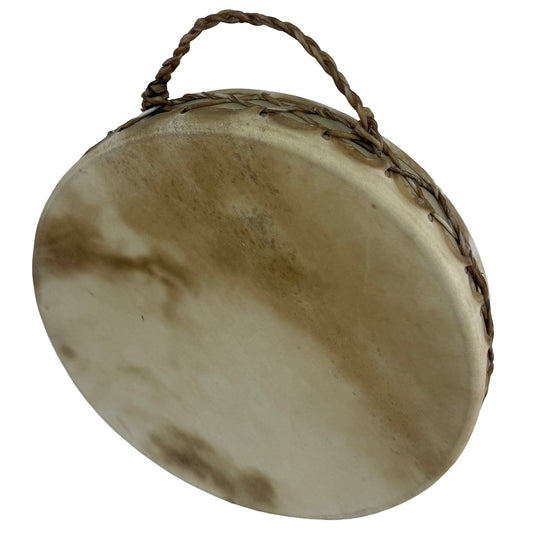 Deerskin Ocean Drum, 18-inch, with Beater, by Nash Tavewa