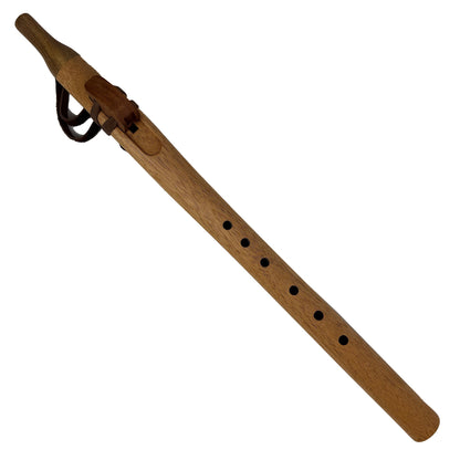Native American Flute in F# Minor by Nash Tavewa, Mahogany with Acacia Mouthpiece 
