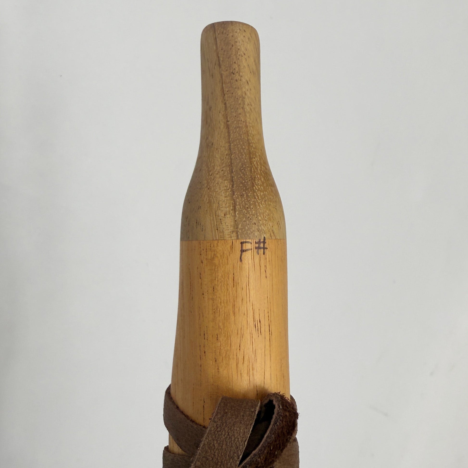 Native American Flute in F# Minor by Nash Tavewa, Mahogany with Acacia Mouthpiece 