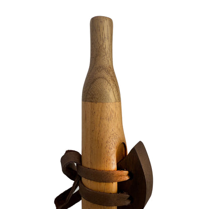 Native American Flute in F Minor by Nash Tavewa, Mahogany with Acacia Mouthpiece 