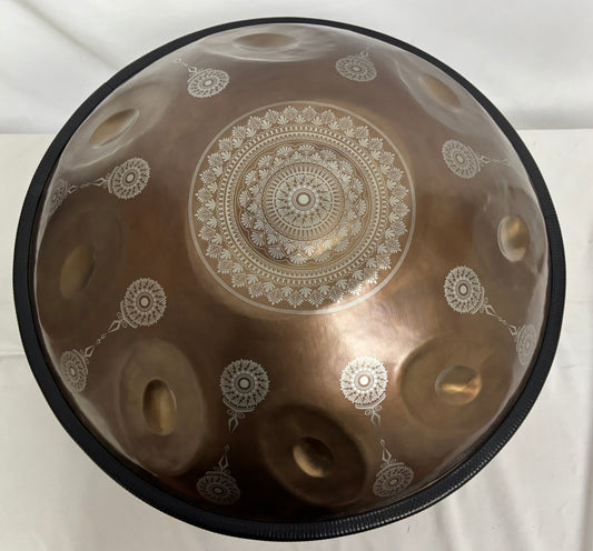 Handpan in "D Celtic Minor" tuning, 9 notes, *Blemished* 
