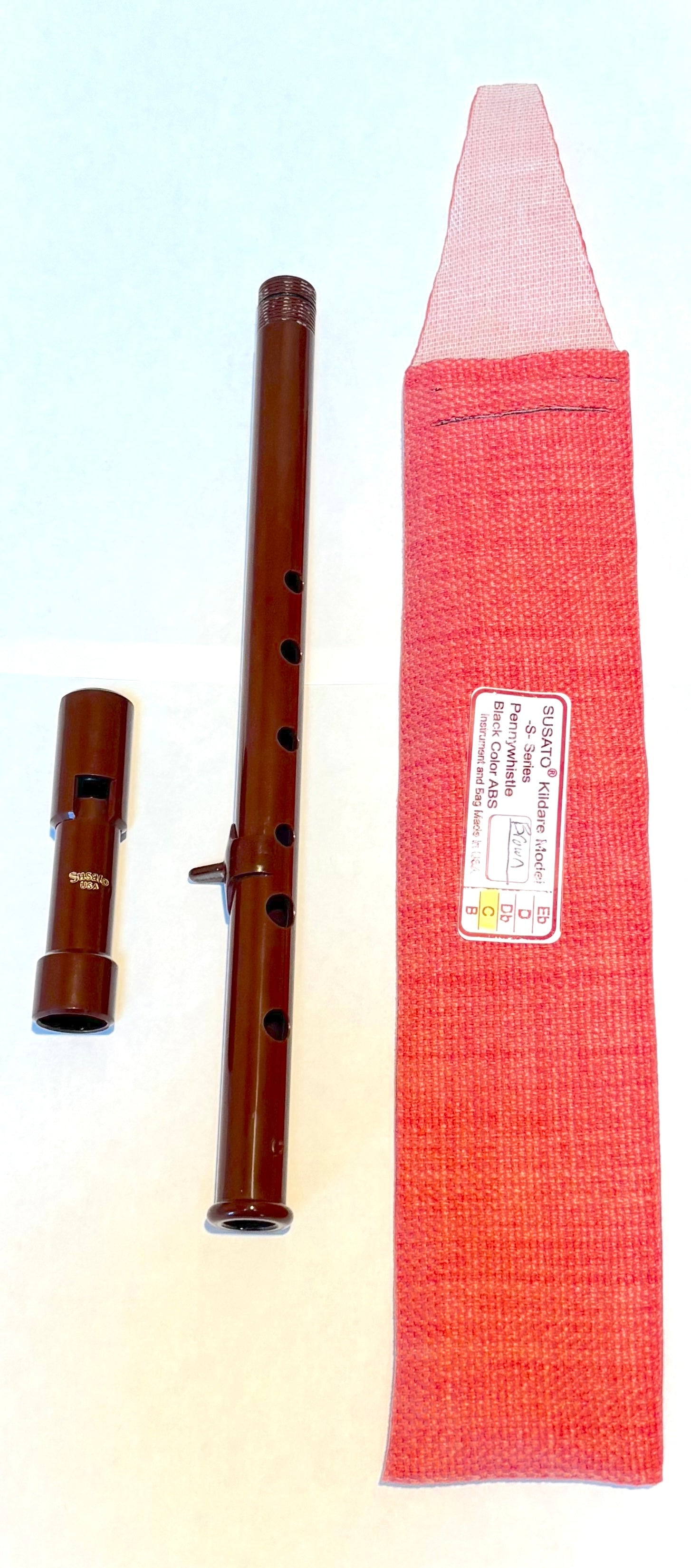 Kelischek High C Tunable Susato Pennywhistle (Brown) 