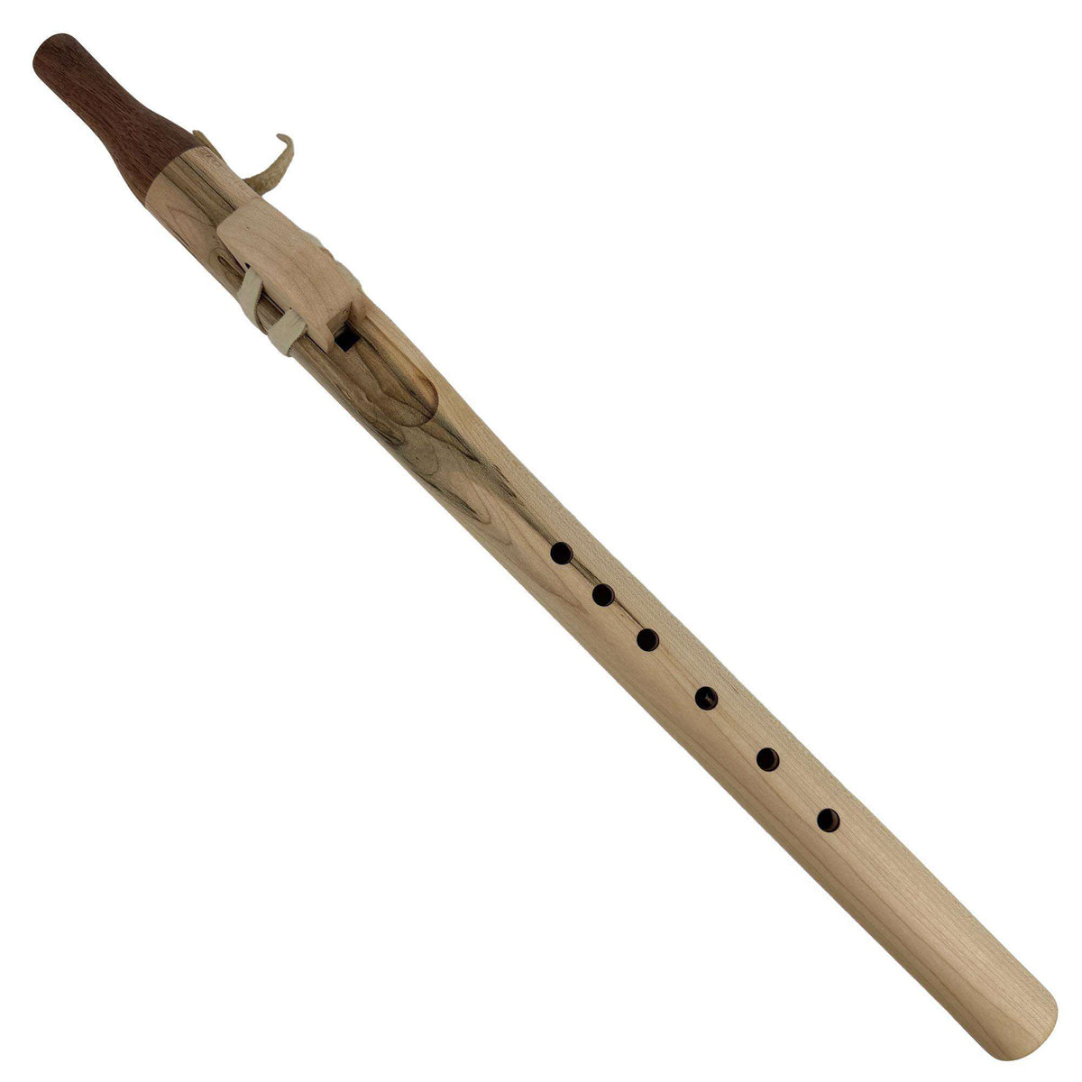 Native American Flute in A Minor by Nash Tavewa, Maple with Acacia Mouthpiece 