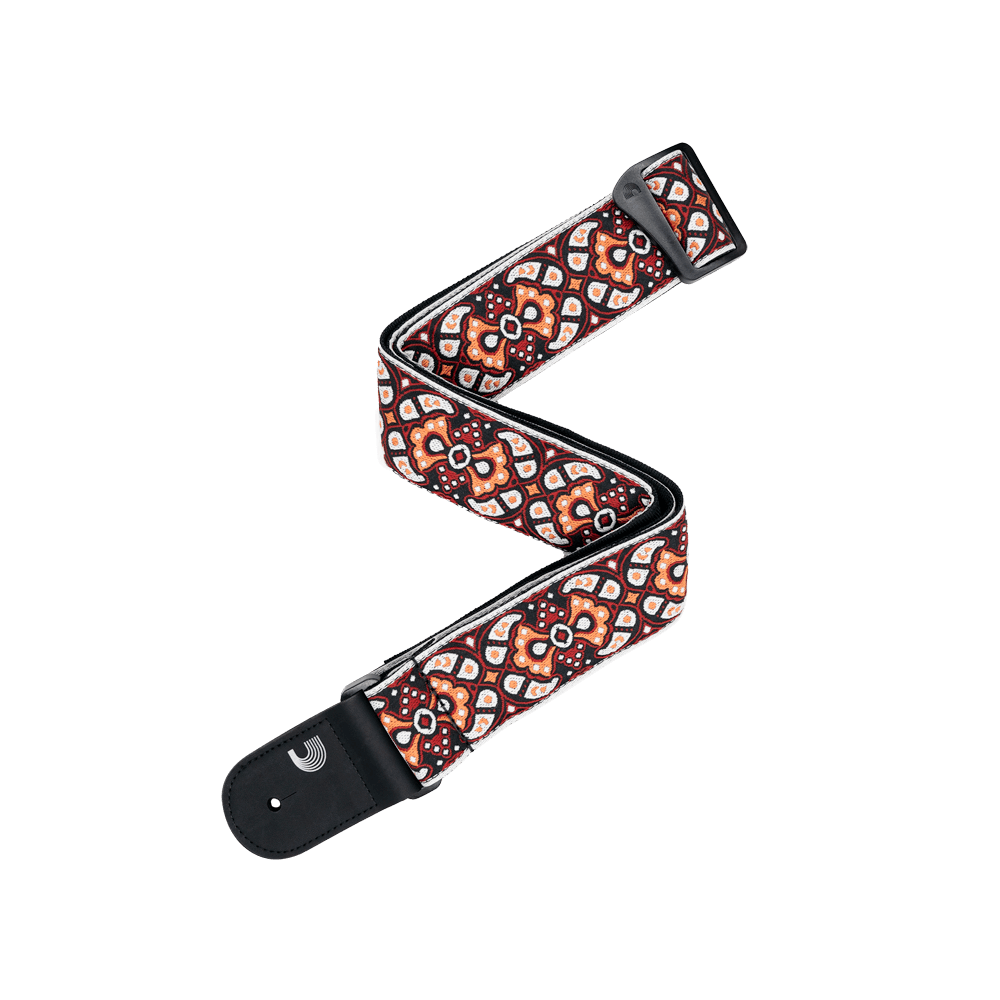 Eco Guitar Straps Red & Orange 