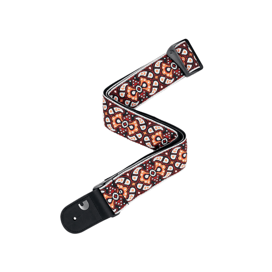 Eco Guitar Straps Red & Orange 