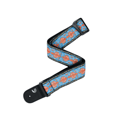 Eco Guitar Straps Blue & Orange 