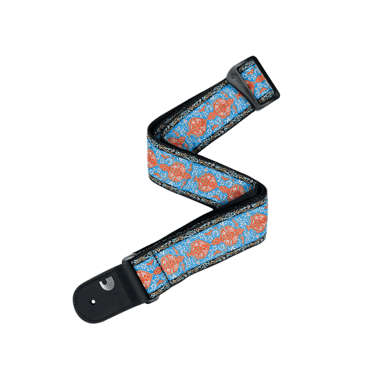 Eco Guitar Straps Blue & Orange 