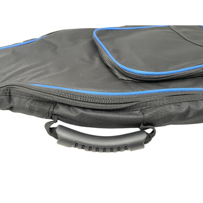 Armor Heavy Padded Black Dreadnought Acoustic Guitar Gig Bag with Blue Piping Guitar Case Armor   