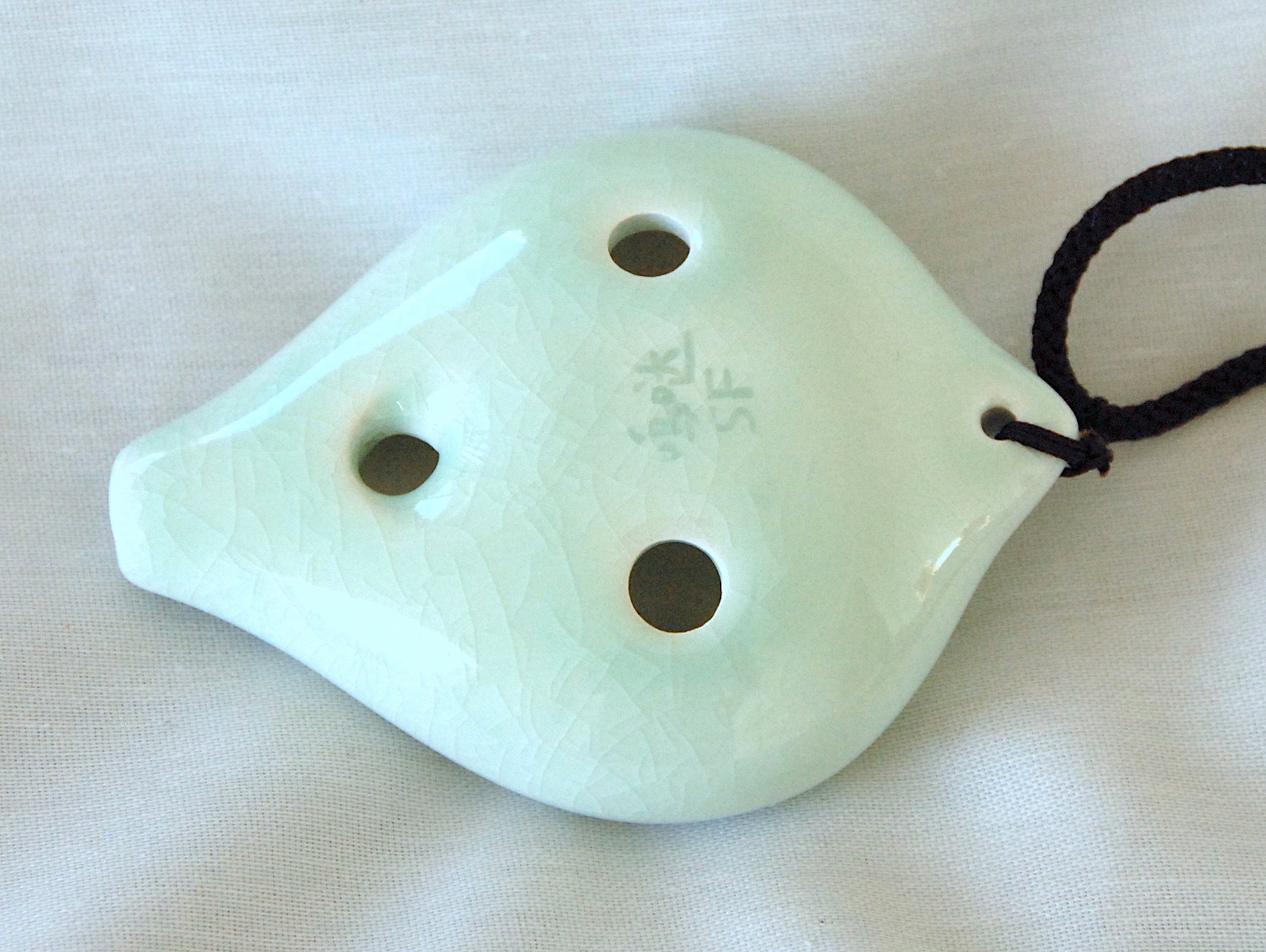6-hole Ceramic Soprano Seedpod Ocarina in F Ocarinas Lark in the Morning   