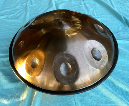 Small Elysium Stainless Steel Handpan in "D Kurd" tuning, 22 inch Metal Hand Drums Lark in the Morning   