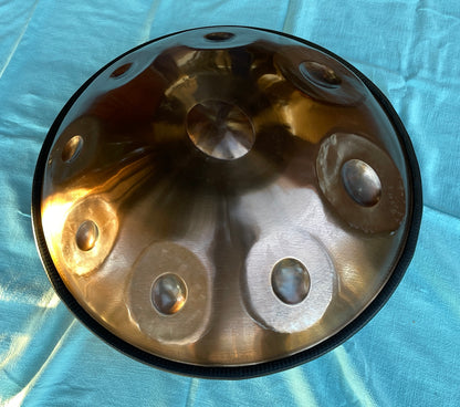 Small Elysium Stainless Steel Handpan in "D Kurd" tuning, 22 inch Metal Hand Drums Lark in the Morning   