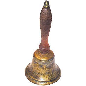 Small Antique Finish School Bell 8" Bells Lark in the Morning   