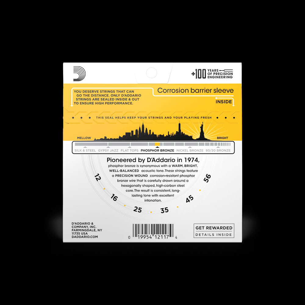 D'Addario Acoustic Guitar Bluegrass Phosphor Bronze Strings EJ19 Accessories_Strings D'Addario   