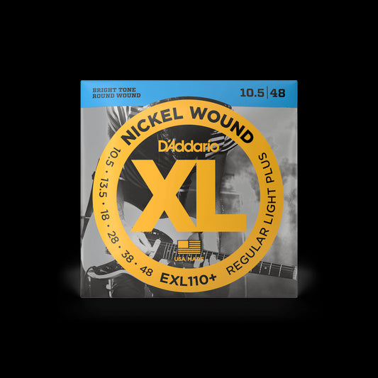 D'Addario Electric Guitar Nickel Wound, Regular Light Gauge Plus, EXL110+ Accessories_Strings D'Addario   
