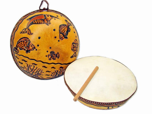 Peruvian Gourd Ocean Drum Ocean Drums Lark in the Morning   