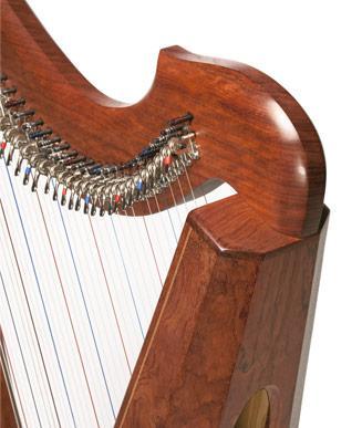 Triplett Eclipse Harp w/ levers and case, 38 strings Harps Triplett   