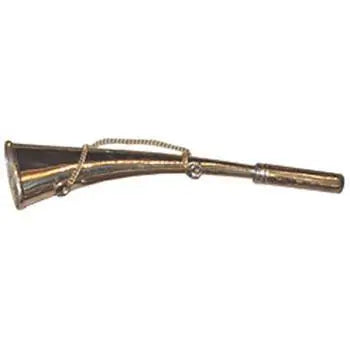 Medium Curved Fog Horn,  10" L. , brass Horns Lark in the Morning   