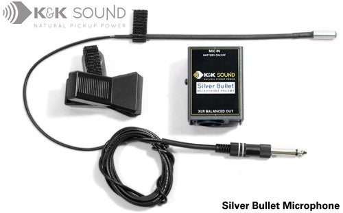 K&K Silver Bullet Microphone For Flute Pickups & Transducers K&K Sound   